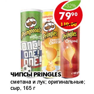 Акция - ЧИПСЫ PRINGLES