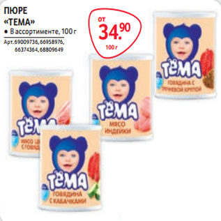 Акция - ПЮРЕ «ТЕМА»