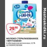 Selgros Акции - МОЛОКО СТЕРИЛИЗОВАННОЕ
«ФРУТОНЯНЯ»
