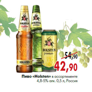 Акция - Пиво «Holsten»