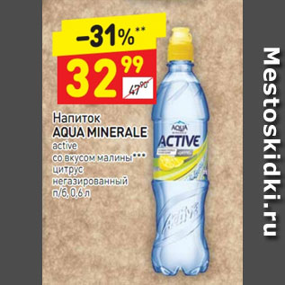 Акция - Напиток Aqua Minerale active