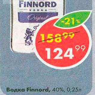 Акция - Водка Finnord 40%