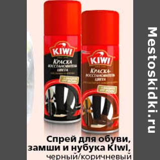 Акция - Спрей для обуви замши и нубука Kiwi