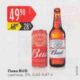 Карусель Акции - Пиво Bud 5%