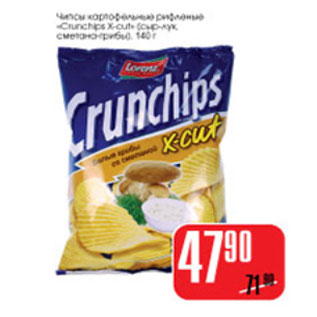 Акция - ЧИПСЫ КАРТОФЕЛЬНЫЕ CRUNCHIPS X-CUT