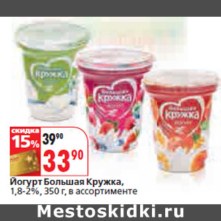 Акция - Йогурт Большая Кружка, 1,8-2%,