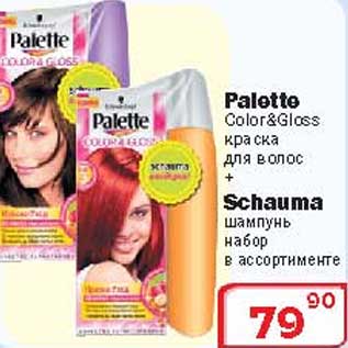 Акция - Краска для волос Palette + Шампунь Shauma