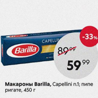 Акция - Макароны Barilla, Capellini
