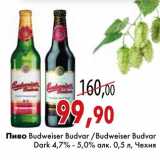 Магазин:Седьмой континент,Скидка:Пиво Budweiser Budvar /Budweiser Budvar