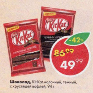 Акция - Шоколад Kit Kat