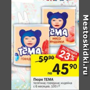 Акция - Пюре ТЕМА