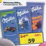 Магазин:Пятёрочка,Скидка:Шоколад Milka 