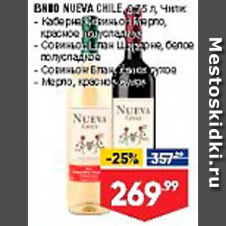Акция - Вино Nueva Chile