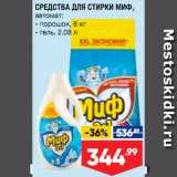 Магазин:Лента супермаркет,Скидка:Стиральный порошок/гель Миф