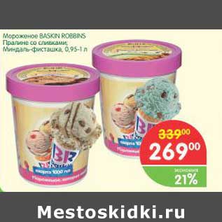 Акция - Мороженое Baskin Robbins