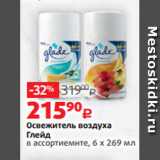 Магазин:Виктория,Скидка:Освежитель воздуха
Глейд
в ассортиемнте, 6 х 269 мл