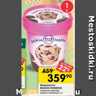 Акция - Мороженое Baskin Robbins