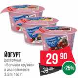 Spar Акции - Йогурт
десертный
«Большая кружка»
в ассортименте
3.5% 160 г
