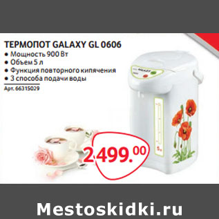 Акция - ТЕРМОПОТ GALAXY GL 0606