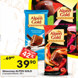 Акция - Шоколад Alpen Gold