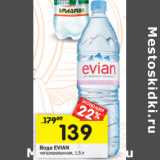 Магазин:Перекрёсток,Скидка:Вода Evian 