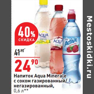 Акция - Напиток Aqua Minerale
