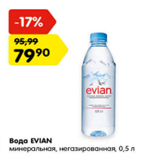 Акция - Вода EVIAN минеральная, негазированная