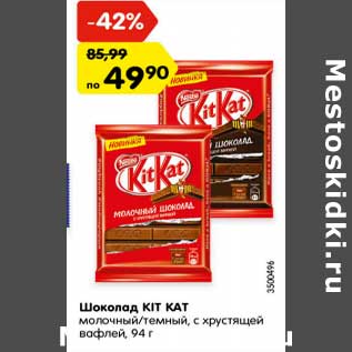 Акция - Шоколад KIT KAT