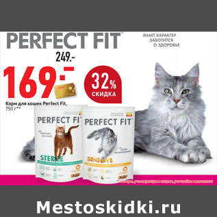 Акция - Корм для кошек Perfect Fit,