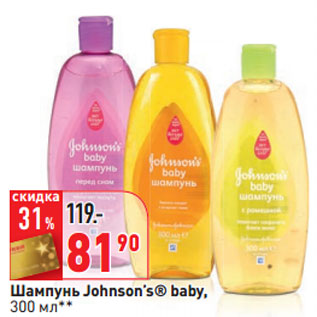 Акция - Шампунь Johnson’s® baby