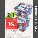 Магазин:Виктория,Скидка:Продукт Фруттис
Сливочное Лакомство
йогуртовый, пастер.,
в ассортименте, жирн. 5%, 115 г
