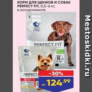 Акция - КОРМ ДЛЯ ЩЕНКОВ И СОБАК PERFECT FIT