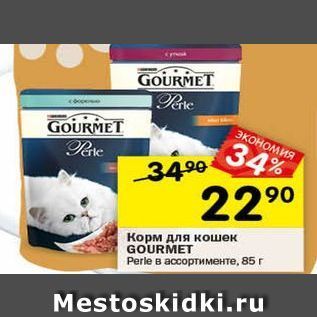 Акция - Корм для кошек GOURMET