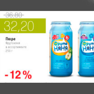 Акция - ПЮРЕ ФРУТОНЯНЯ