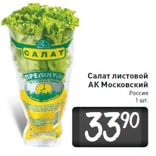 Акция - Салат листовой АК Московский Россия 1 шт.