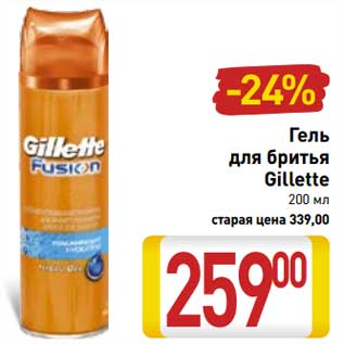 Акция - Гель для бритья Gillette