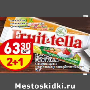 Акция - Конфеты Fruit -tella