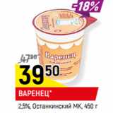 Магазин:Верный,Скидка:ВАРЕНЕЦ*
2,5%, Останкинский МК