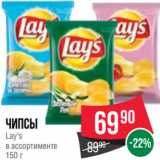 Spar Акции - Чипсы
Lay’s
в ассортименте
150 г