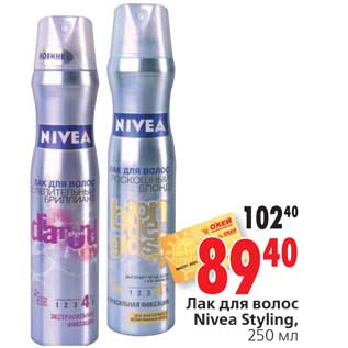 Акция - Лак для волос Nivea Styling