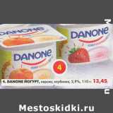 Магазин:Пятёрочка,Скидка:Danone Йогурт 2,9%