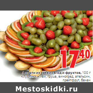Акция - Ассорти из свежих ягод и фруктов