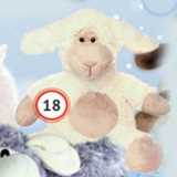 Магазин:Наш гипермаркет,Скидка:Мягкая игрушка Сидящая овечка Пуффи 18 см Китай