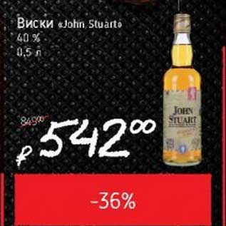 Акция - Виски "John Stuart" 40%