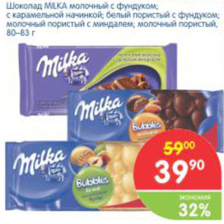 Акция - ШОКОЛАД MILKA