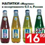 Магазин:Наш гипермаркет,Скидка:Напитки «Мартин»
в ассортименте 0,5 л, Россия