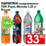 Магазин:Наш гипермаркет,Скидка:Напитки газированные
7UP, Pepsi, Mirinda 1,25 л
Россия