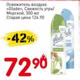 Магазин:Авоська,Скидка:Освежитель воздуха «Glade» Свежесть утра/Морской 