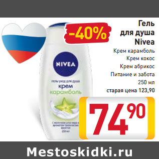 Акция - Гель для душа Nivea