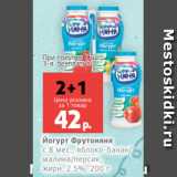 Магазин:Виктория,Скидка:Йогурт Фрутоняня
с 8 мес., яблоко-банан/
малина/персик,
жирн. 2.5%, 200 г
